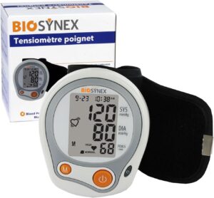Tensiomètre BIOSYNEX au poignet : mesure clinique de la pression et du rythme cardiaque à 19,20 €