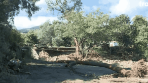 Crues éclair en Haute-Corse : un homme décède et un village est isolé par les intempéries du 20 octobre.