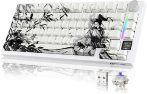 Clavier mécanique YINDIAO X820 Ultra avec écran TFT, prix à 67,14 €, pour PC et Mac.