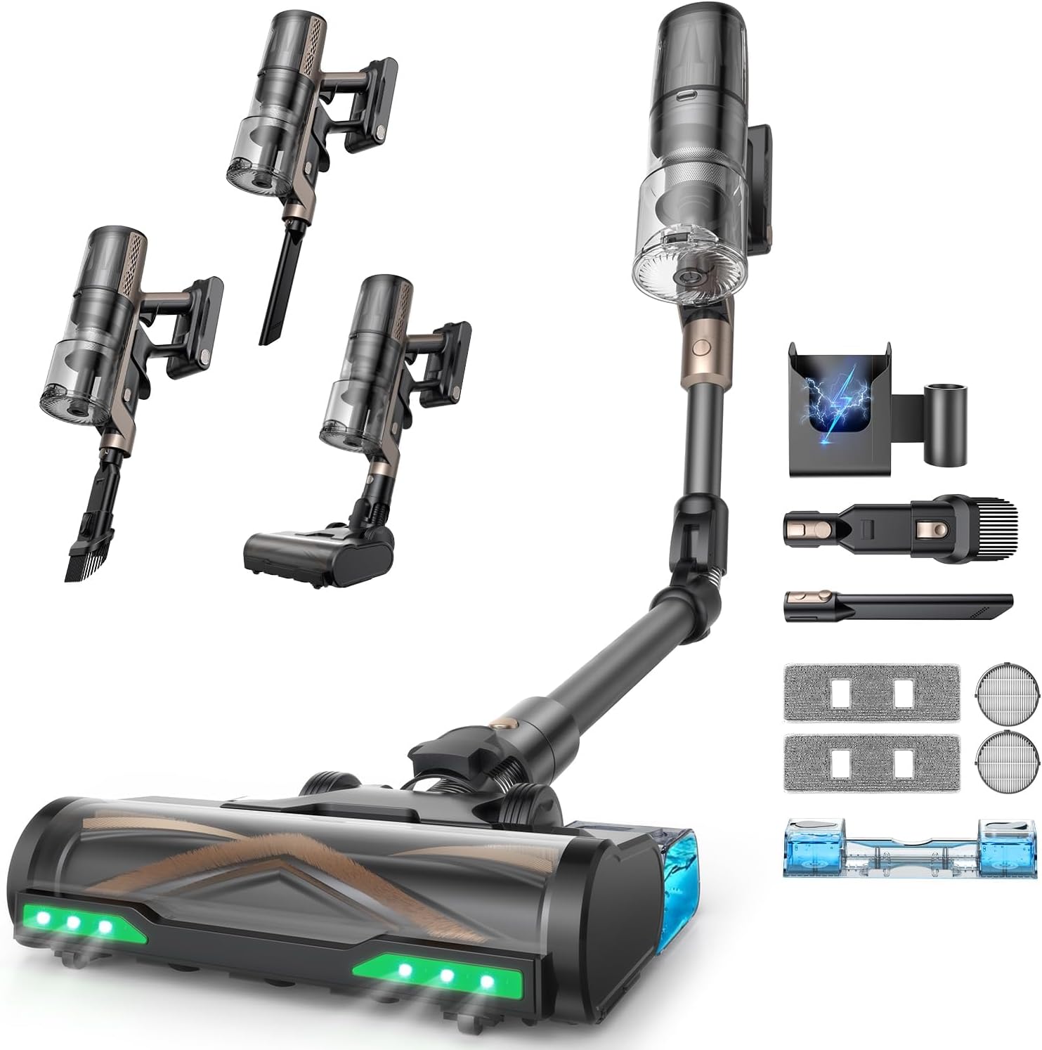 Aspirateur balai Proscenic P20 : aspiration-lavage et 70 min d’autonomie à 149,99 €