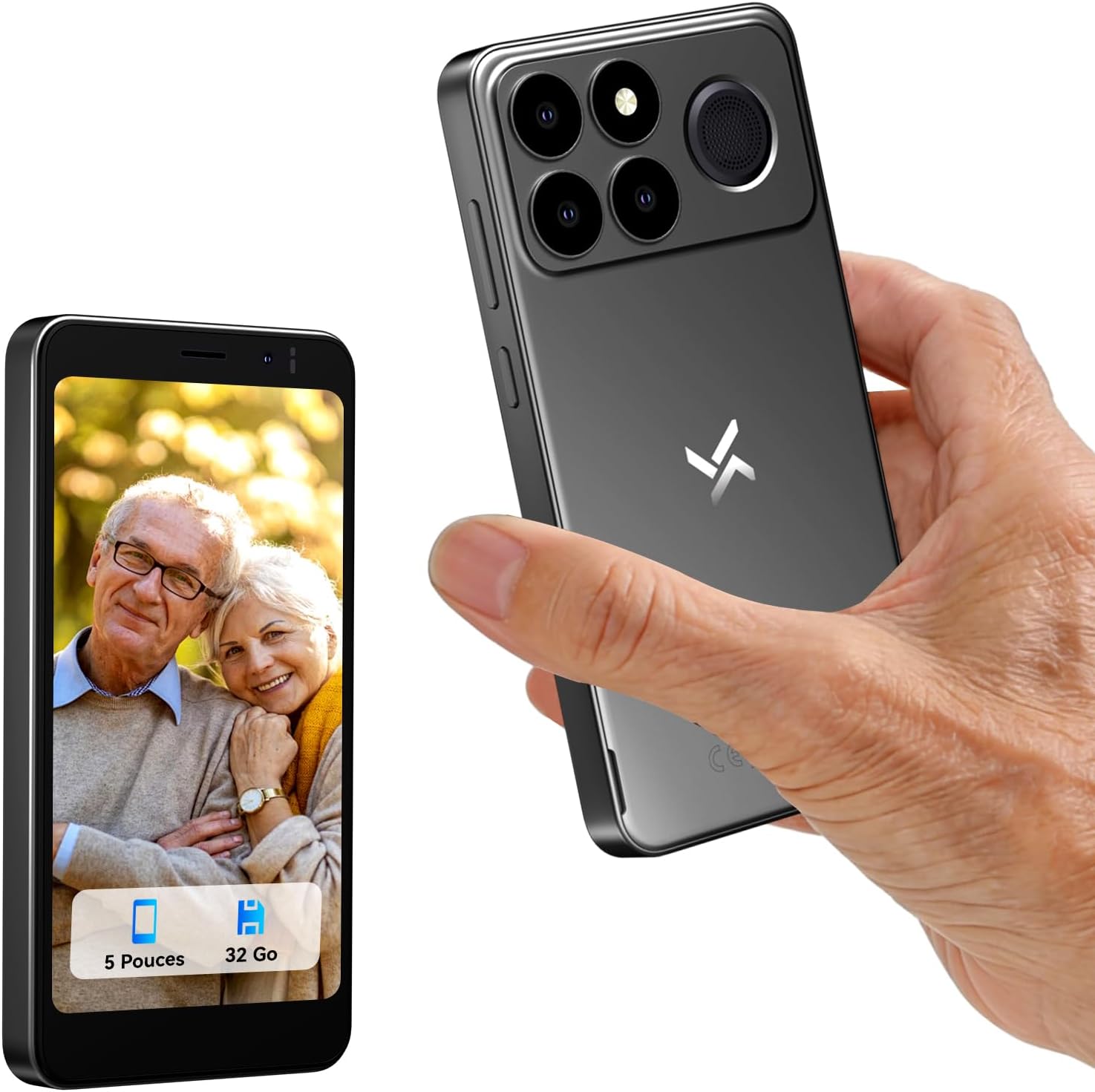 Smartphone Huidun 4G compact avec écran 5 pouces, affiché à 89,99 €