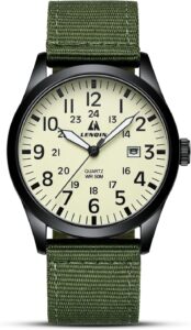 Montre militaire homme LN LENQIN : disponible à 17,99 € avec une note de 4 étoiles sur 5.