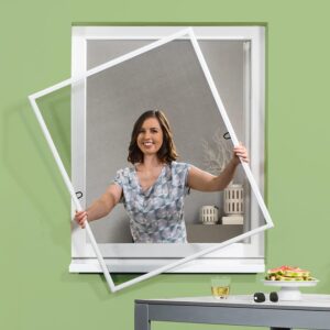 Moustiquaire de fenêtre empasa à cadre aluminium, format 60 × 80 cm à 17,99 €