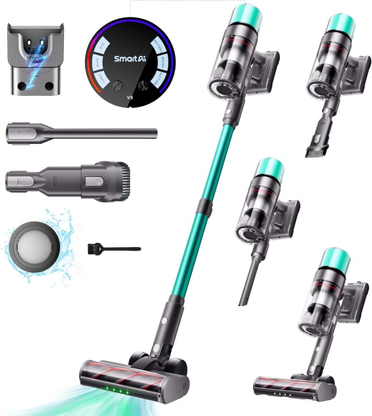 SmartAI V5 Cordless Vacuum Cleaner: Up to 80 minutes of battery life for €139.99