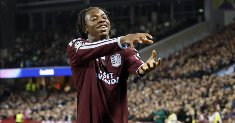 Football : Johan Manzambi brille en Ligue des champions pour ses débuts avec Aston Villa