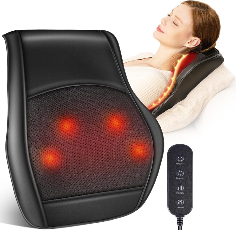 Masseur cervical Brelley avec chaleur : le coussin shiatsu est à 49,99 € sur Amazon