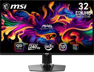 MSI dévoile son écran gaming QD-OLED 31,5&Prime; UHD à 719€ : performance et couleurs éclatantes