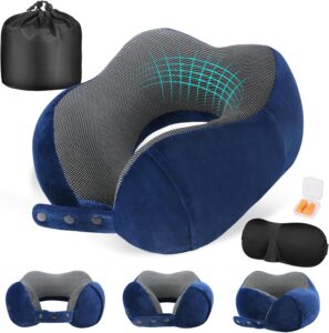 Oreiller de voyage Cirorld en mousse à mémoire, ajustable et compact à 19,99 € sur Amazon