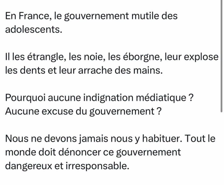 Lycéens blessés en France : Louis Boyard met en cause le gouvernement