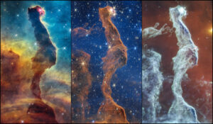 Les télescopes Hubble et Webb révèlent le mystère de la nébuleuse de la tête de chat dans la nébuleuse de Carina