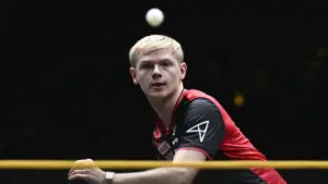 Félix Lebrun écarte Patrick Franziska et s’assure une première médaille européenne en simple
