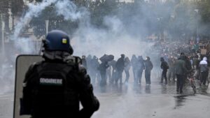 À Lyon et Nantes, du gaz lacrymogène utilisé contre des manifestants lors des mobilisations du 24 octobre