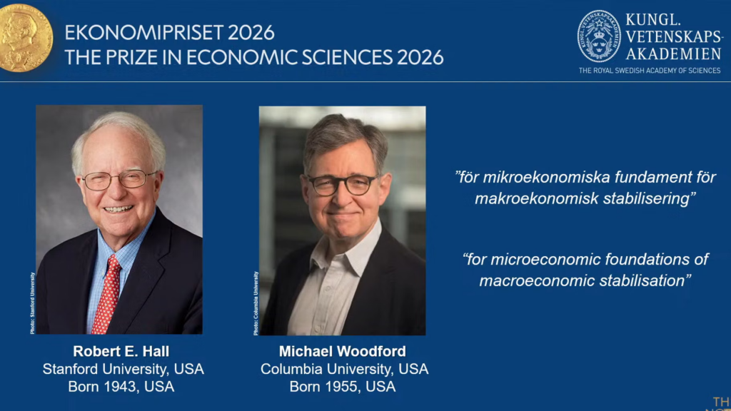 Le Nobel d’économie 2026 distingue Michael Woodford et Robert Hall pour leurs modèles de stabilisation