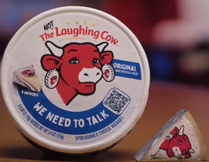 La Vache qui rit : renouveau et grand retour du fromage emblématique américain.