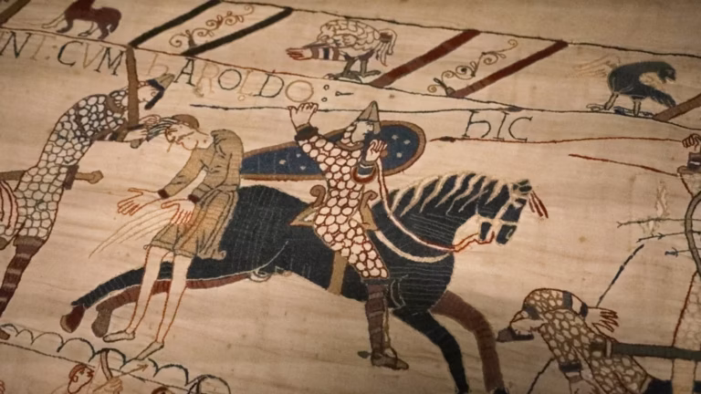 La tapisserie de Bayeux sera exposée inclinée à 60 degrés après son retour de Londres