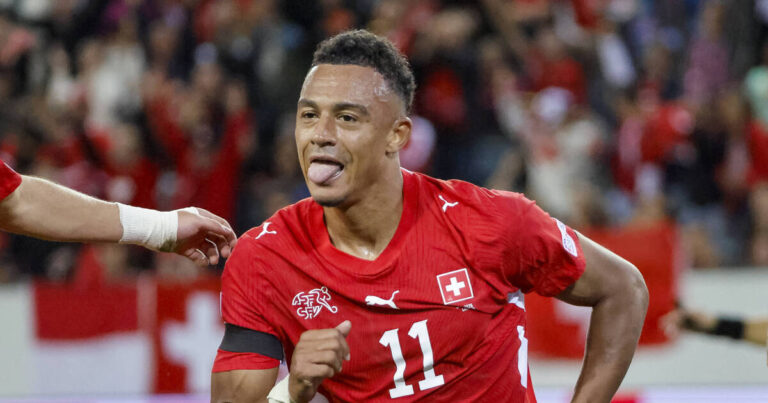 Football : Dan Ndoye souligne la victoire de la Suisse sans briller en Ligue des nations