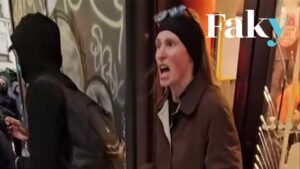 Des images d&rsquo;une femme s&rsquo;opposant à des pillards en France détournées : fausses rumeurs sur son identité et ses engagements.