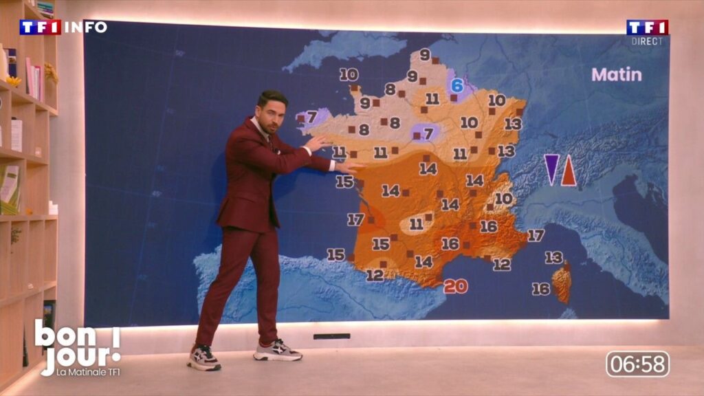 Ange Noiret détaille les prévisions météo attendues en France ce mercredi 14 octobre 2026
