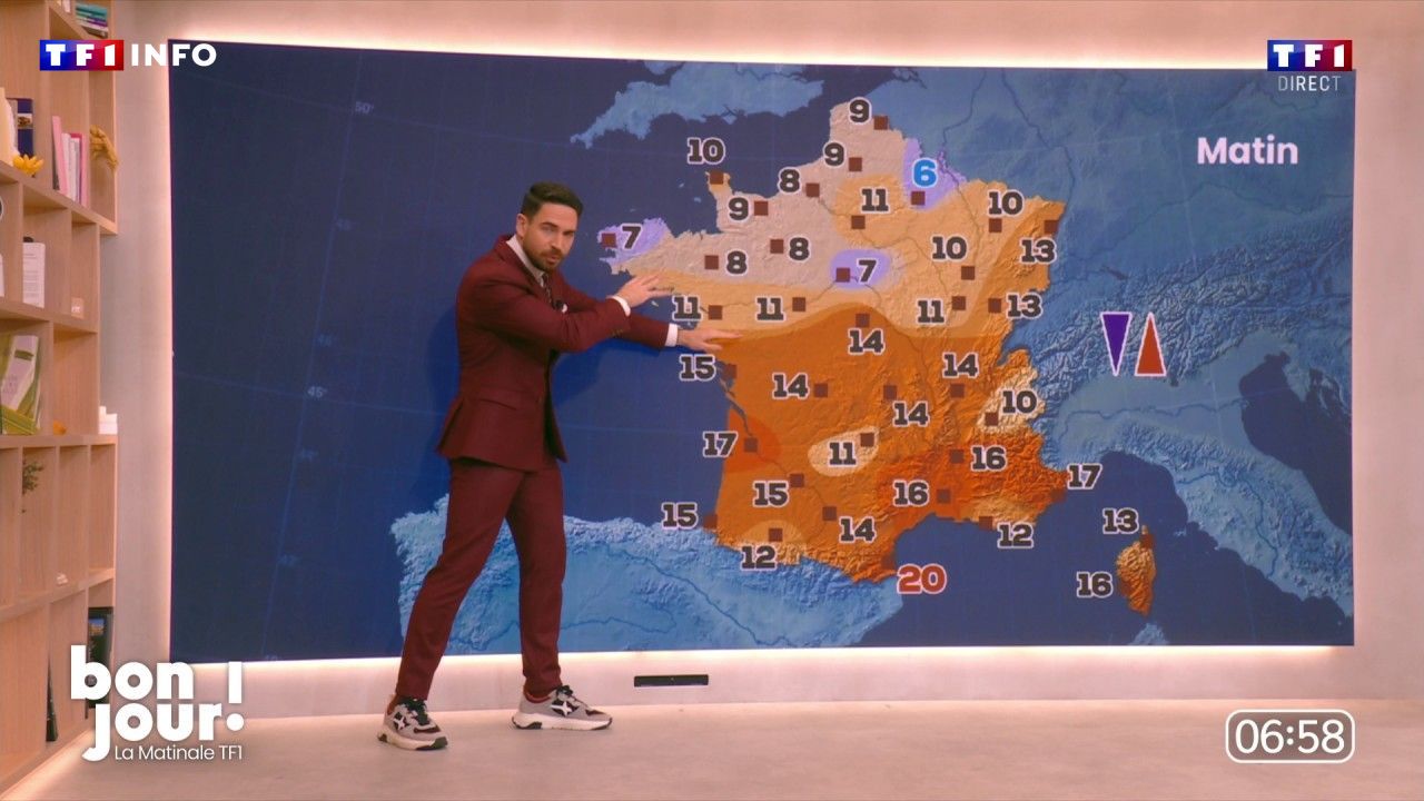 Ange Noiret détaille les prévisions météo attendues en France ce mercredi 14 octobre 2026