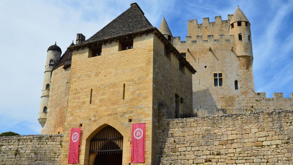 Explore the grandeur of a medieval castle with towering fortifications and historical charm.