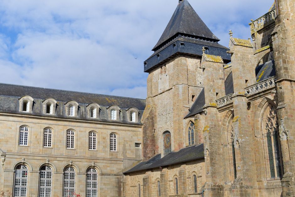 Capture of historic architecture in Évron, Pays de la Loire, France.